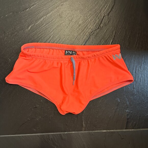 N2N Bodywear Men’s Swim Brief – Bright Orange – Size Medium - Picture 2 of 11